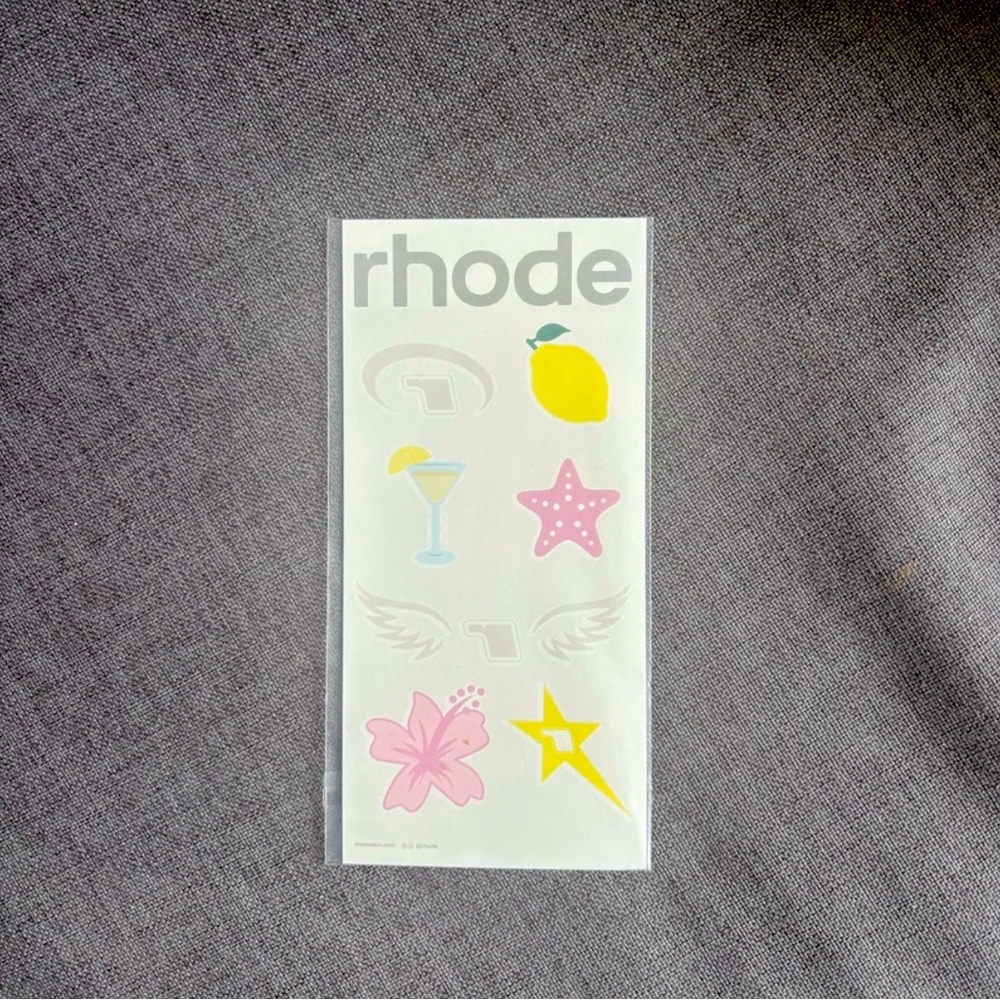 Rhode exclusive temporary tattoos💛🩷